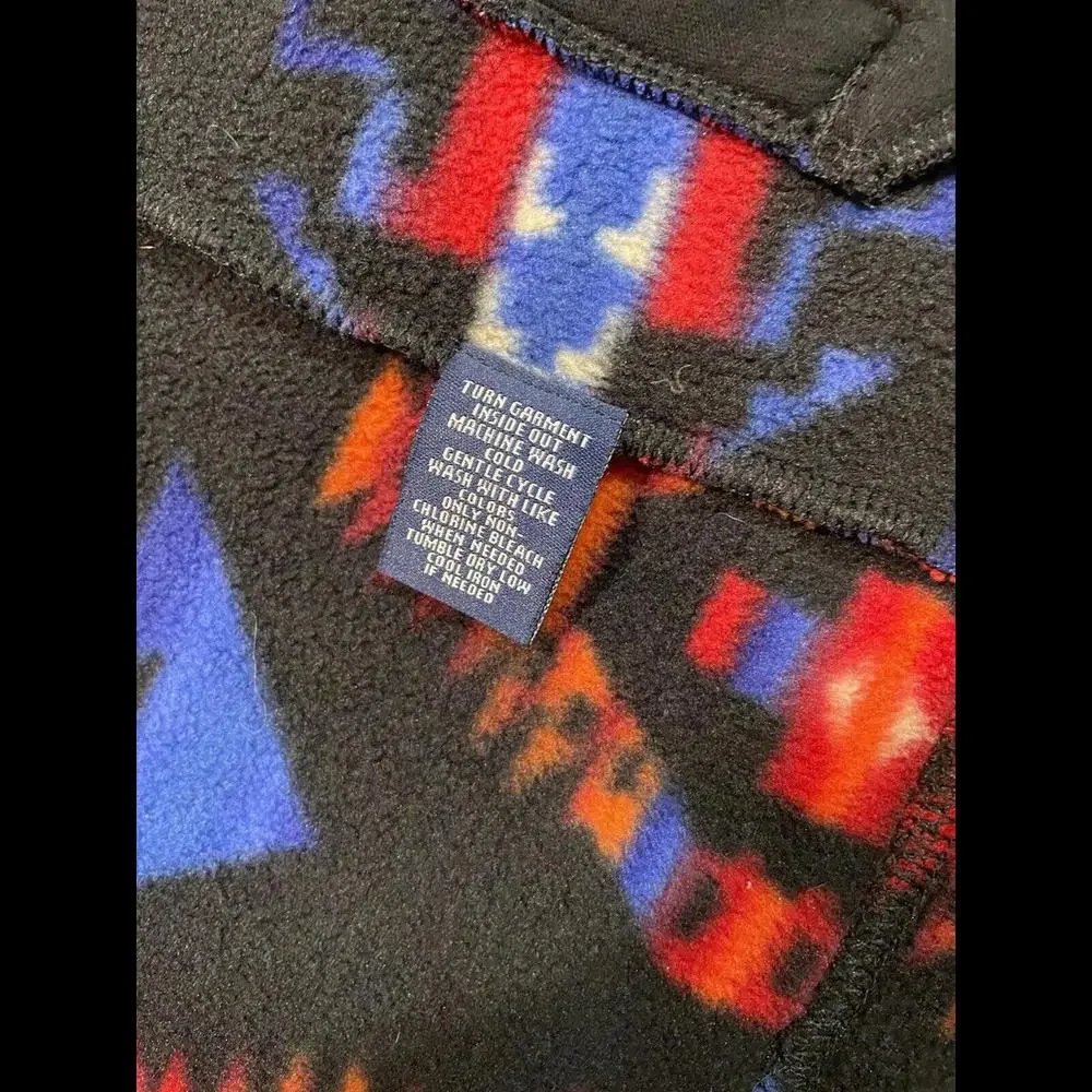 Ralph Lauren Chaps Aztec BlackFleece Vest Southwestern Sunset Full Zip Womens XS - Picture 10 of 10